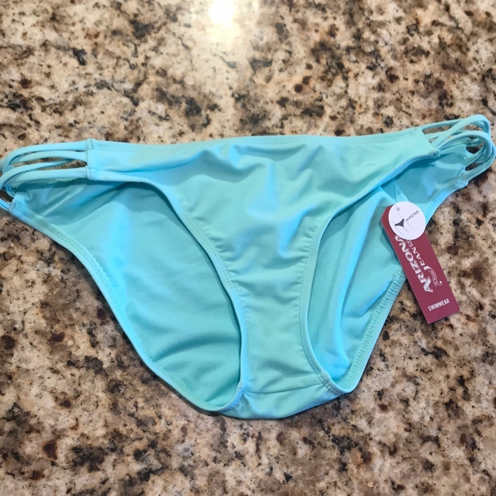 NWT turquoise swim bottom L